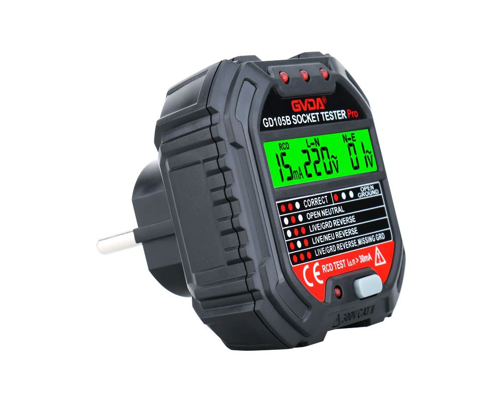 RCD (o GFCI) Prova del provador de socket