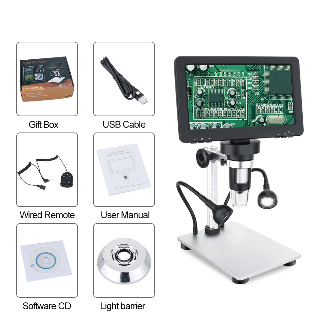 4 digital microscope with LCD