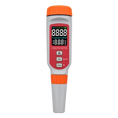 Mesurador de temperatura TDS de conductivitat recarregable 3 en 1