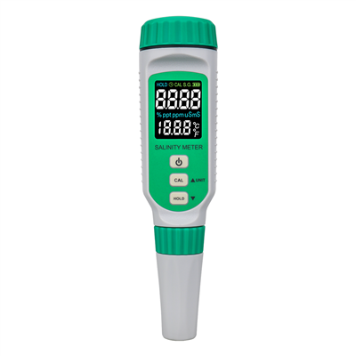 Mesurador digital de salinitat LCD a color recarregable